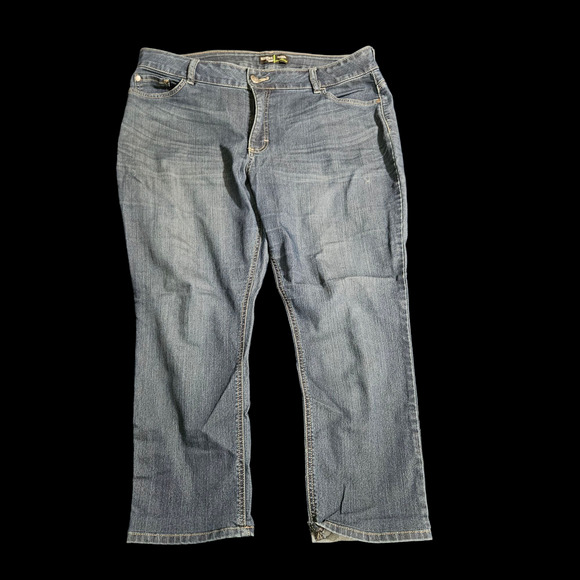 Women's Lee Riders Curvy Fit Skinny Jeans Size 18P Midrise Skinny - Picture 1 of 8
